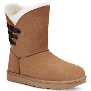 New UGG® | Brown Constantine Ribbon-Accent Boot - Women